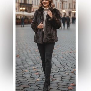 Vintage 198os Boulevard
East Black Faux Fur Coat
"NWT" size 2X